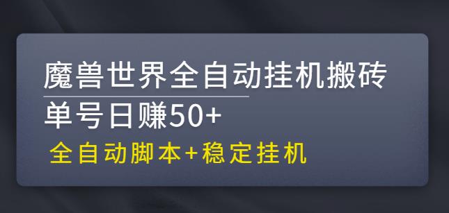 【稳定挂机】魔兽世界全自动挂机搬砖项目，单号日赚50+【全自动脚本】-大伟资源网