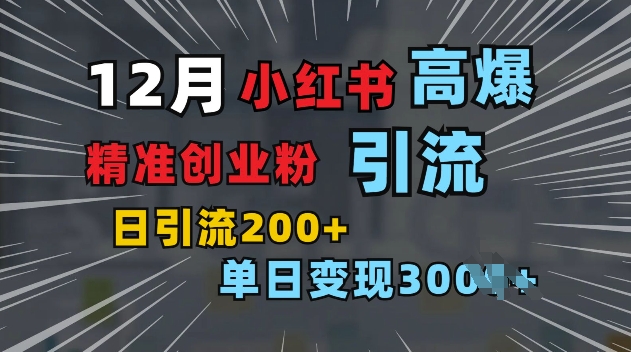 小红书一张图片“引爆”创业粉，单日+200+精准创业粉 可筛选付费意识创业粉【揭秘】-大伟资源网