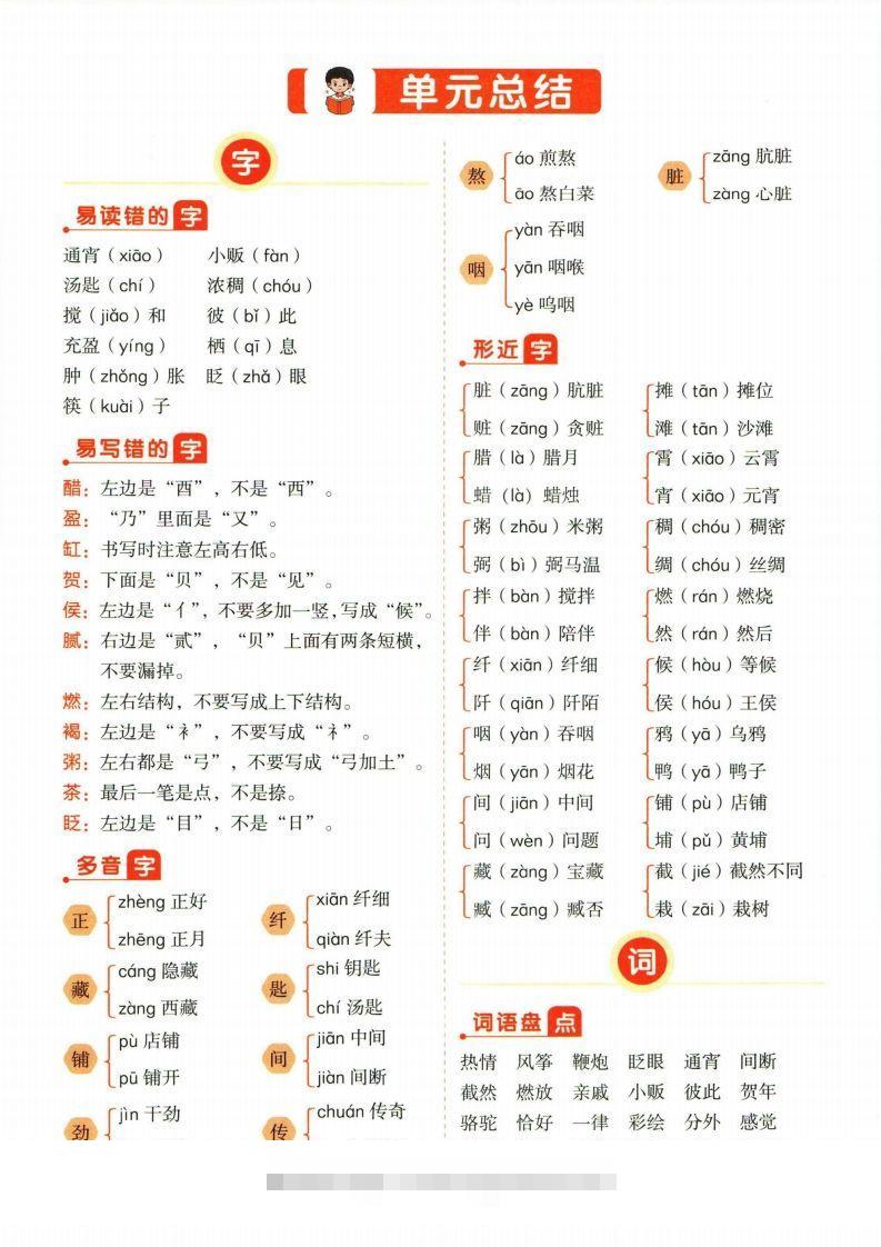 ❤六年级下册语文单元总结-大伟资源网
