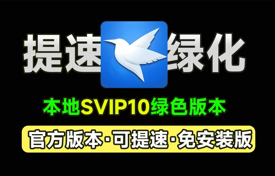 打开即是svip10！可提速，X雷网盘官方绿色免安装精简版，可提速下载资源，本地会员版，非破解-大伟资源网
