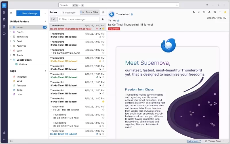 Thunderbird 雷鸟邮件管理 v149.0-大伟资源网