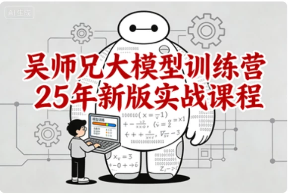 吴师兄大模型训练营25年新版实战课程-大伟资源网