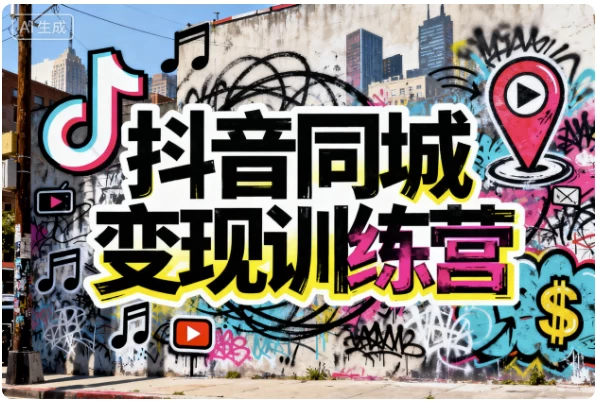 抖音同城变现训练营-大伟资源网