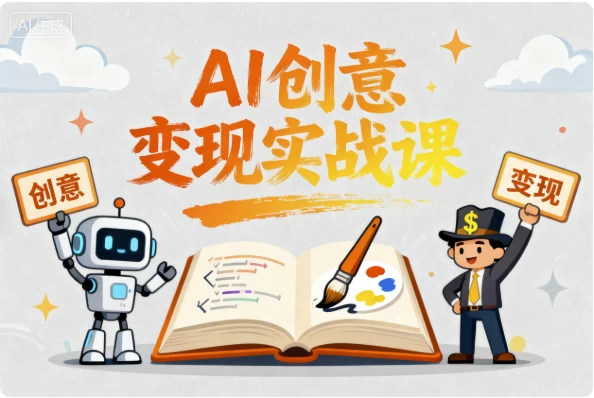 图片[1]-AI创意变现实战课：用人工智能让灵感变现金-大伟资源网
