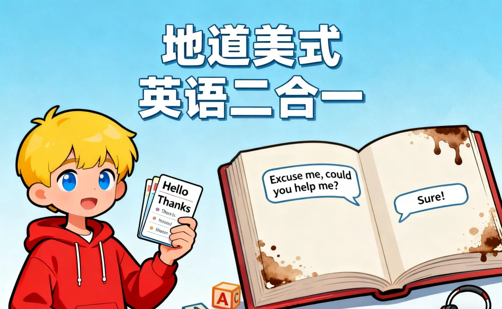 图片[1]-地道美式英语二合一-大伟资源网