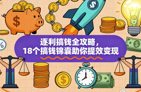 图片[1]-逐利搞钱全攻略，18个搞钱锦囊助你提效变现-大伟资源网