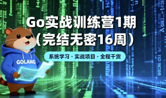图片[1]-Go 实战训练营1期（完结无密16周）-大伟资源网