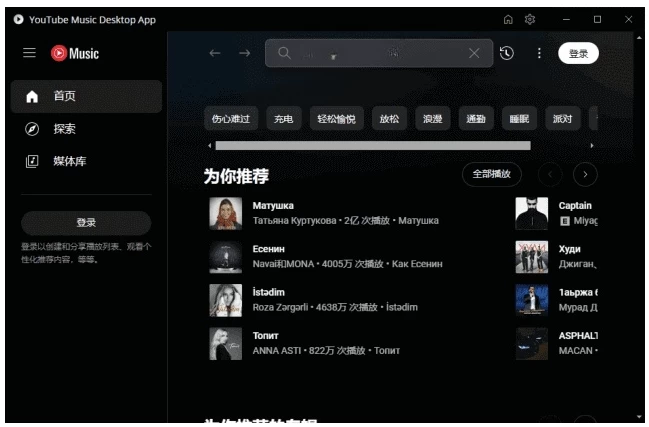 YouTube Music Desktop YouTube音乐播放器 v2.0.11 多语便携版-大伟资源网