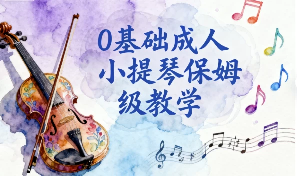 0基础成人小提琴保姆级教学-大伟资源网