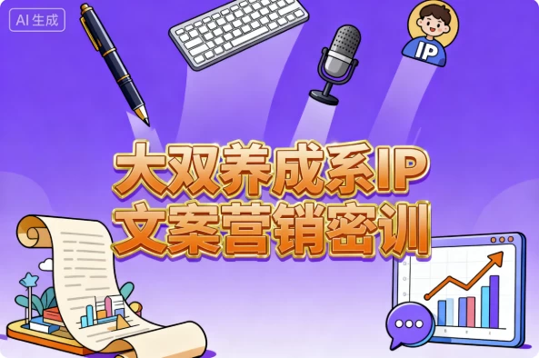 图片[1]-大双养成系IP文案营销密训，从0到1掌握变现文案系统-大伟资源网