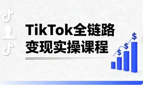 TikTok全链路变现实操课程-大伟资源网
