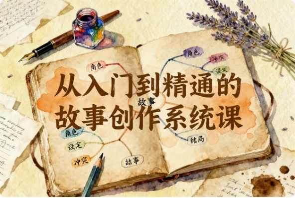 从入门到精通的故事创作系统课-大伟资源网