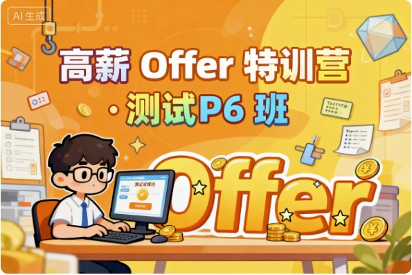 高薪 Offer 特训营 · 测试 P6 班-大伟资源网
