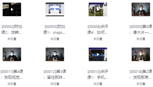 21天提升营拍出有意境的照片-大伟资源网