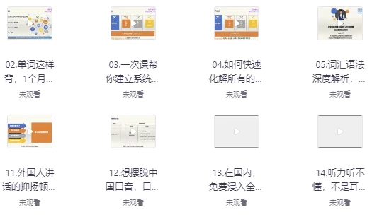 一个月记忆20000单词+象形记忆+词根词缀+美语发音英语学习视频-大伟资源网