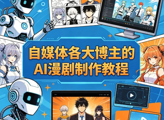 自媒体各大博主的AI漫剧制作教程-大伟资源网