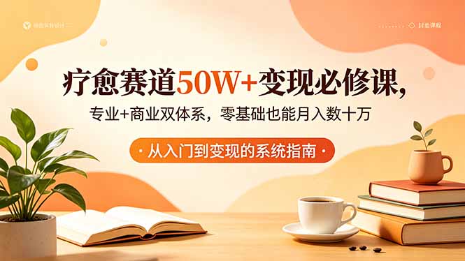 疗愈赛道50W+变现必修课，专业+商业双体系，零基础也能月入数十万-大伟资源网