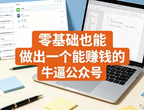 零基础也能做出一个能赚钱的牛逼公众号-大伟资源网