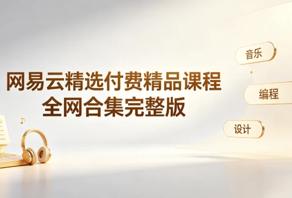 网易云精选付费精品课程-大伟资源网