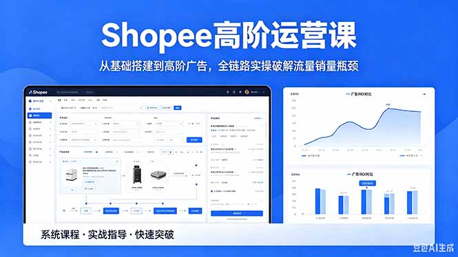Shopee高阶运营课-2026年5月更新，从基础搭建到高阶广告，全链路实操破解流量销量瓶颈-大伟资源网