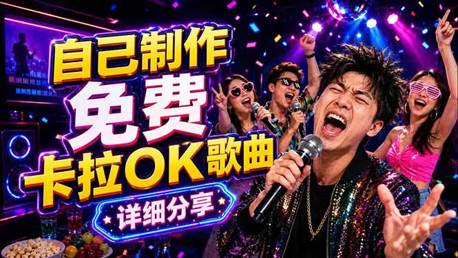 免费卡拉OK歌曲制作全攻略：音轨分离字幕制作，零基础快速做出专业K歌视频-大伟资源网
