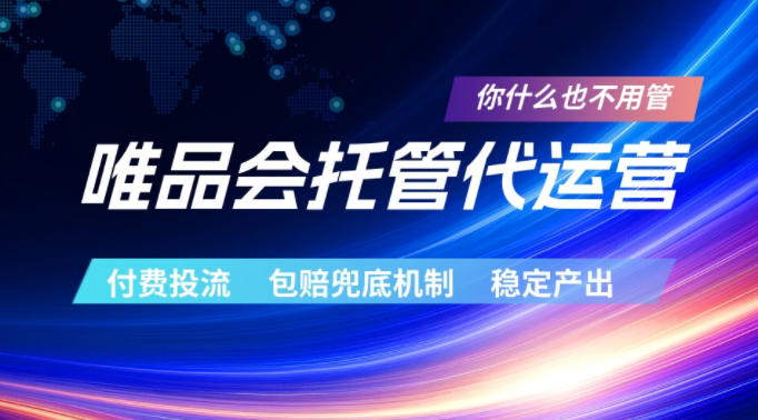 唯品会托管代运营，付费投流玩法，包赔兜底机制，稳定产出【揭秘】-大伟资源网