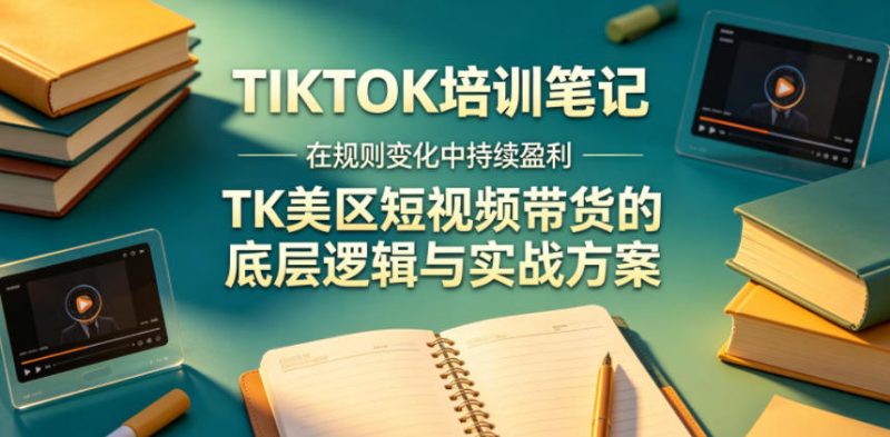 视界跨境TIKTOK4月17培训笔记，在规则变化中持续盈利，TK美区短视频带货的底层逻辑与实战方案【文档】-大伟资源网