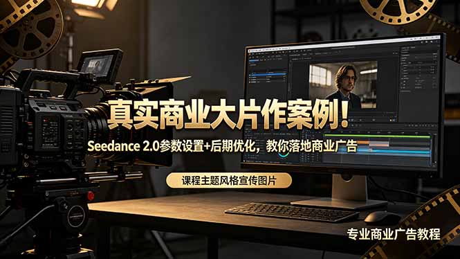 真实商业大片作案例！Seedance 2.0参数设置+后期优化，教你落地商业广告-大伟资源网