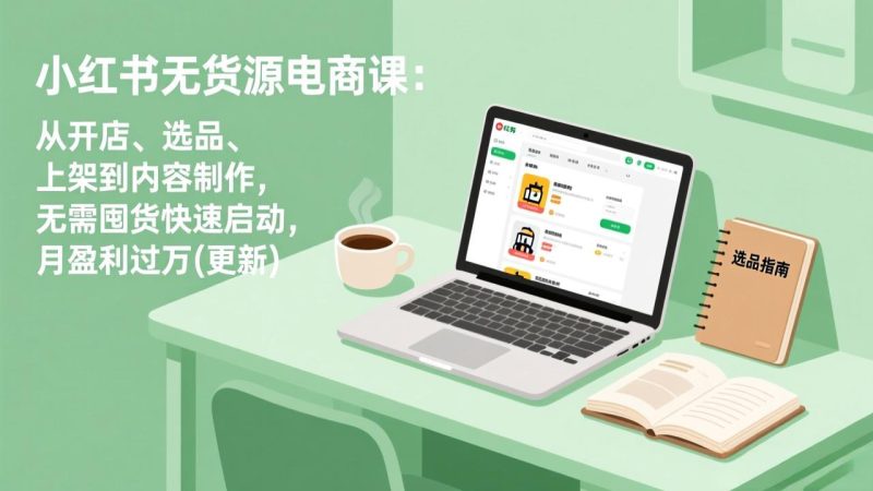 小红书无货源电商课(5月12更新-大伟资源网