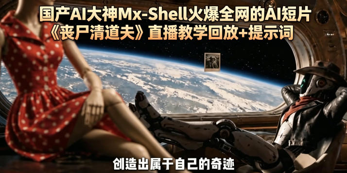 国产AI大神Mx-Shell火爆全网的AI短片《丧尸清道夫》直播教学回放+提示词-大伟资源网