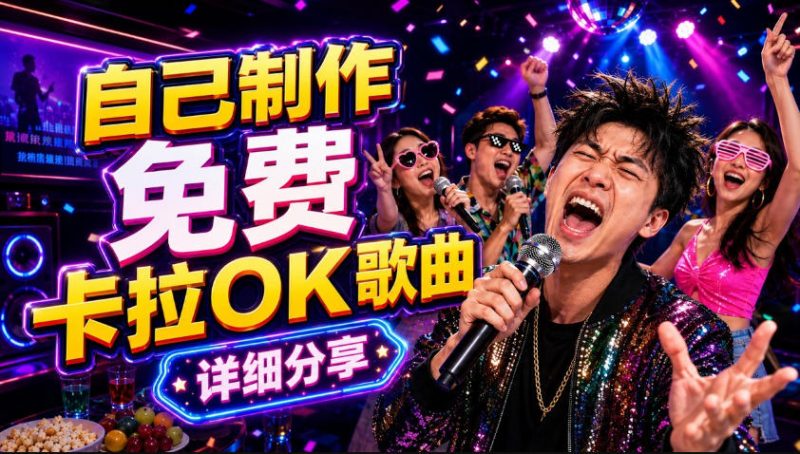 零基础AI制作免费卡拉OK视频教程，从歌曲生成、音轨分离到字幕制作、视频导出，手把手教学-大伟资源网