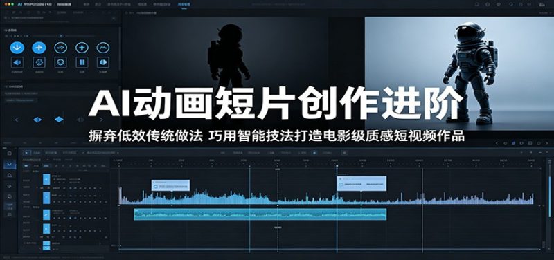 AI动画短片创作进阶：摒弃低效传统做法，巧用智能技法打造电影级质感短视频作品-大伟资源网