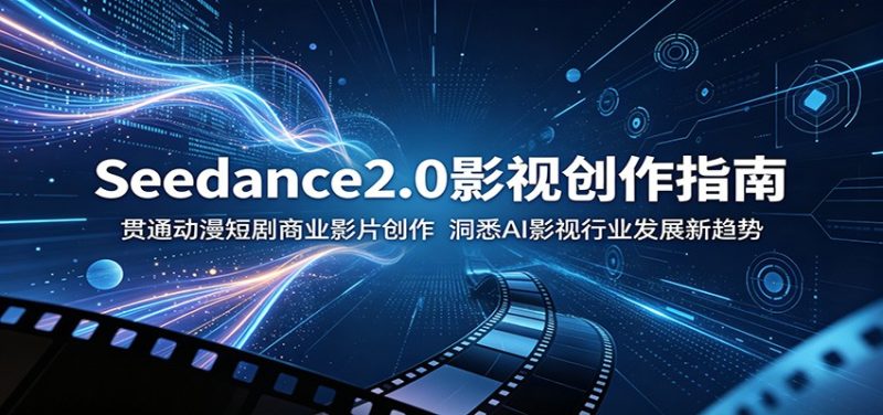 Seedance2.0影视创作指南：贯通动漫短剧商业影片创作，洞悉AI影视行业发展新趋势-大伟资源网