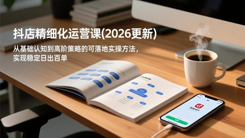 抖店精细化运营课(更新5月-大伟资源网