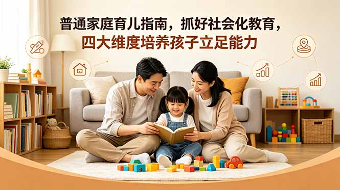 付费文章：普通家庭育儿指南，抓好社会化教育，四大维度培养孩子立足能力-大伟资源网