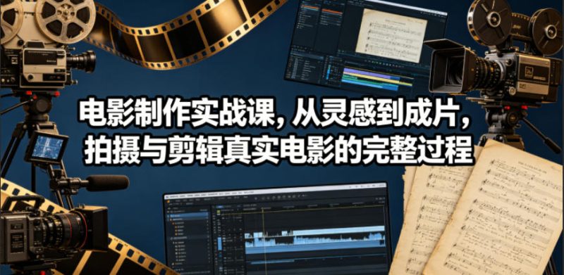 电影制作实战课，从灵感到成片，拍摄与剪辑真实电影的完整过程【原创双语字幕】-大伟资源网