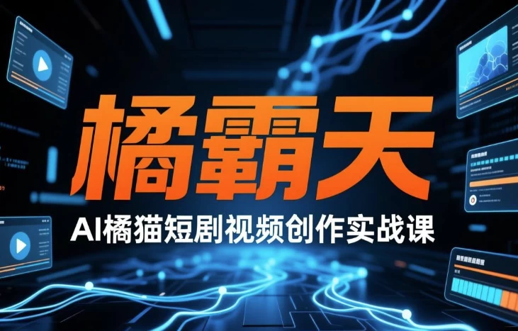 橘霸天·AI橘猫短剧视频创作实战课-大伟资源网
