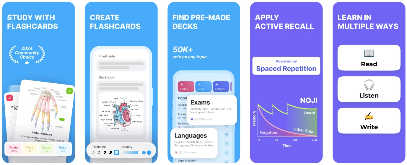 图片[1]-Noji: Study with Flashcards 记忆曲线 使用卡学习 v2.13.0-大伟资源网