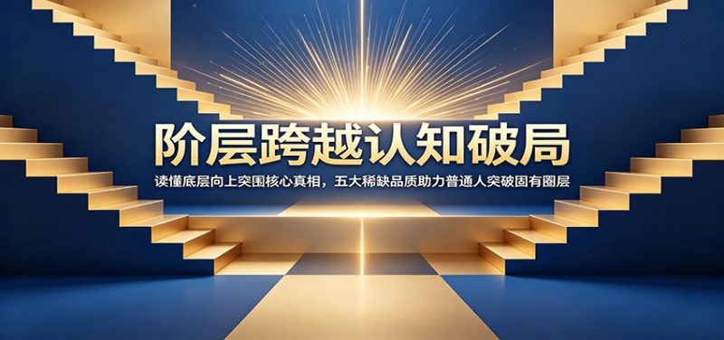 阶层跨越认知破局：读懂底层向上突围核心真相，五大稀缺品质助力普通人突破固有圈层-大伟资源网