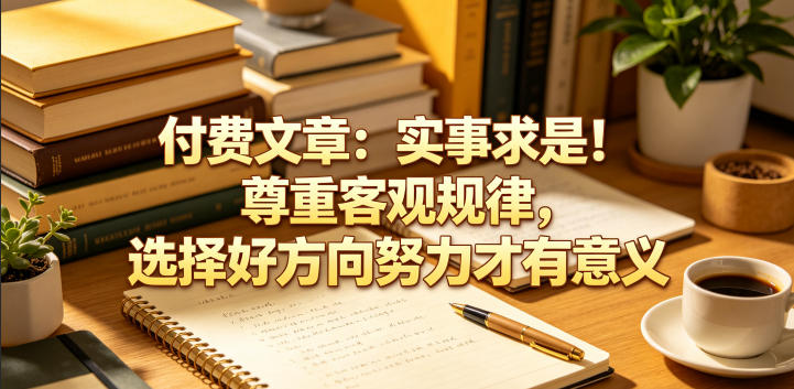 付费文章：实事求是！尊重客观规律，选择好方向努力才有意义-大伟资源网