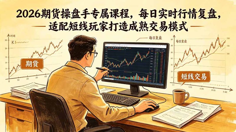 2026期货操盘手专属课程-更新6月，每日实时行情复盘，适配短线玩家打造成熟交易模式-大伟资源网