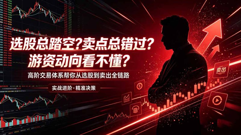 选股总踏空?卖点总错过?游资动向看不懂?高阶交易体系帮你从选股到卖出全链路(更新6月-大伟资源网