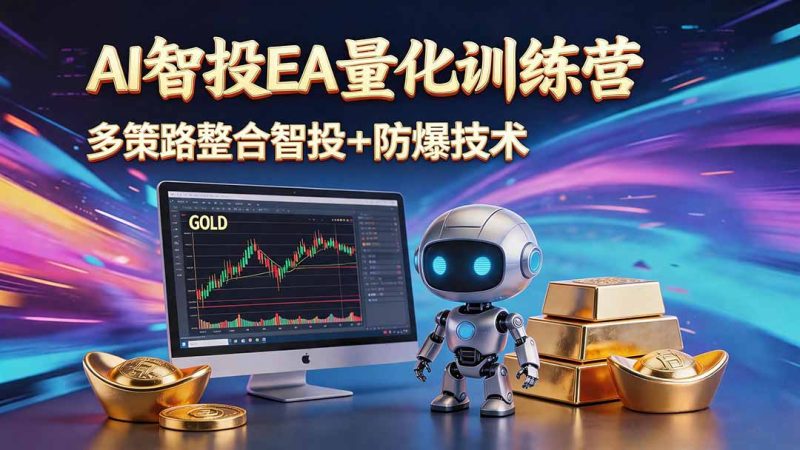 AI智投EA量化运营技术，自动化黄金操盘技术，小白也可以轻松上手日入1000+-大伟资源网
