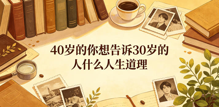 公众号付费文章：40岁的你想告诉30岁的人什么人生道理？-大伟资源网