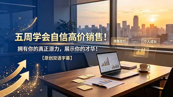五周学会自信高价销售！拥有你的真正潜力，展示你的才华！【原创双语字幕】-大伟资源网
