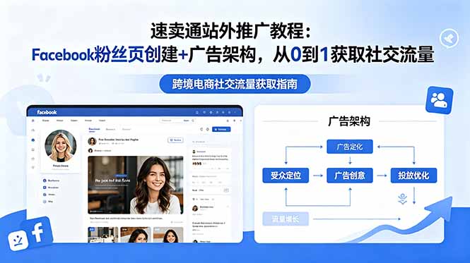 速卖通站外推广教程：Facebook粉丝页创建+广告架构，从0到1获取社交流量-大伟资源网