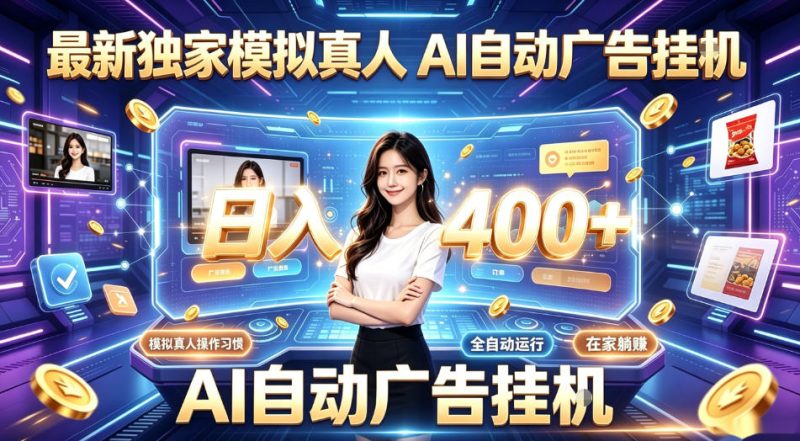 最新独家模拟真人，AI自动挂号挂G，日入400+，全程全自动运行，无需人工【揭秘】-大伟资源网