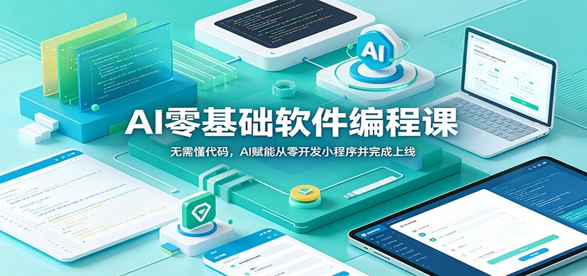 图片[1]-AI零基础软件编程课：无需懂代码，AI赋能从零开发小程序并完成上线-御文网