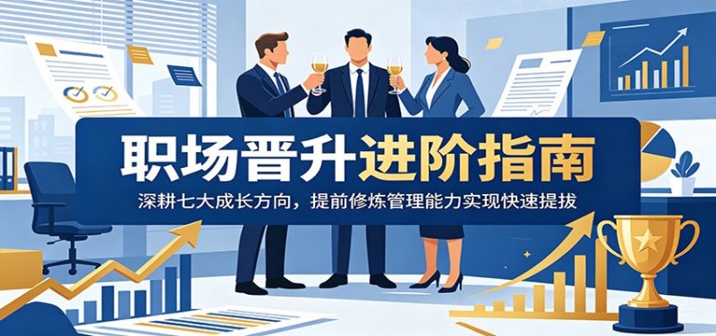 职场晋升进阶指南：深耕七大成长方向，提前修炼管理能力实现快速提拔-大伟资源网