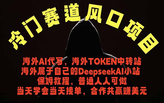 冷门赛道风口项目 海外AI代写！0成本运作完全免费！当天注册当天接单，接单接到手抽筋，无脑…-大伟资源网